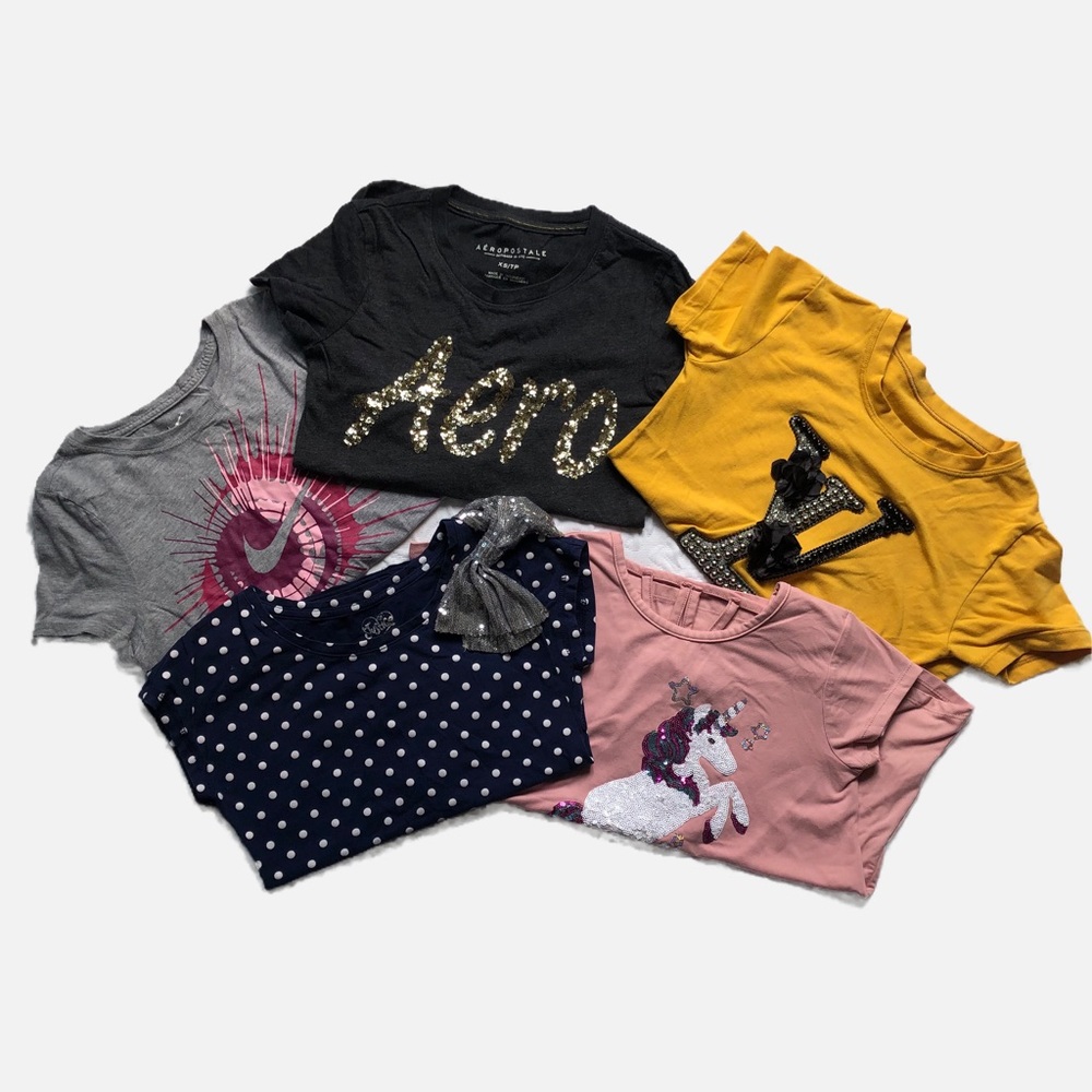 Girls 10-12 lof of 5  Tops  Short Sleeved